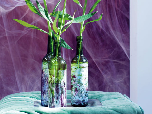 Marmorierte Blumenvase